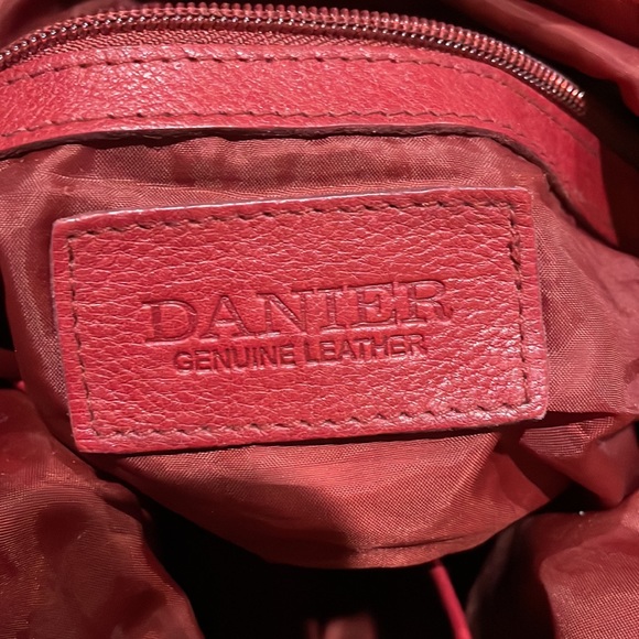 Red Danier all leather purse with multiple compartments. Excellent condition. - Picture 5 of 8